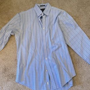 Blue Plaid dress shirts
